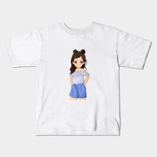 Hmong Anime Girl Kids T-Shirt